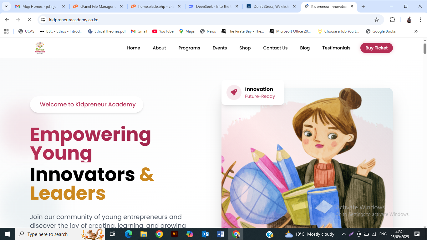 Kidpreneur Academy Website